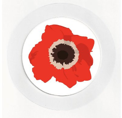 Poppy/Poppies - Fun - Flowers - Car Tax Disc Holder - Reuseable