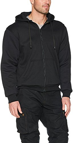 Sudadera con Capucha Australian Bikers Gear Bikers Gear UK, para Motociclistas, de Kevlar®, Protectores CE, XL = 117 – 122 cm