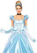 LEG AVENUE Damen Classic Cinderella Kost me, Blau, Medium (EUR 38)