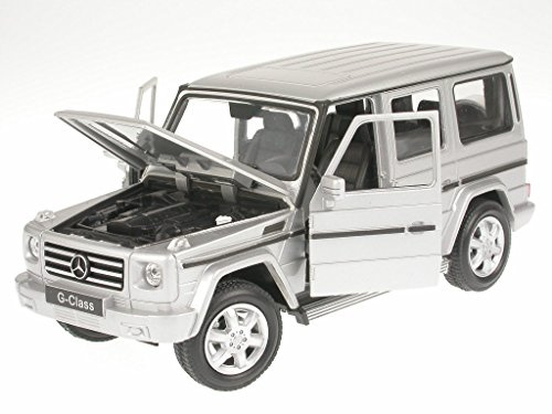 Welly Mercedes BM463 G-Modell G500 STL Silber Modellauto 1:24