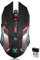 VEGCOO VEGCOO Kabellose Gaming-Maus, C8 Silent Click, kabellose wiederaufladbare Maus mit bunten LED-Leuchten und 3-stufiger DPI für Laptop und Computer, Schwarz