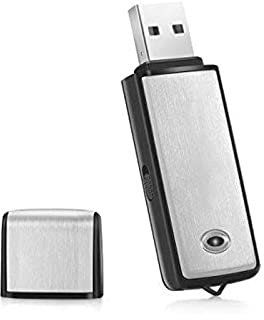 Grabadora de Voz por Lgsixe USB Flash Drive 128 Kbps grabación de Voz Digital 16 GB sin luz Intermitente al Grabar, Compatible con Windows Mini Record