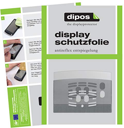 dipos 2x Schutzfolie matt für DeLonghi ECAM 23.466.S Cappuccino Tropfblech | Antireflex, entspiegelnd, passt perfekt, Ultra-Dünn, kratzfest, blasenfrei, Fingerprint-kompatibel, selbstklebend