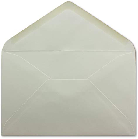 25 DIN B6 Briefumschläge Weiß - 12,5 x 19,5 cm - 90 g/m² Nassklebung - für Einladungen Weihnachtskarten Glückwunschkarten - Umschlag ohne Fenster - Glüxx-Agent
