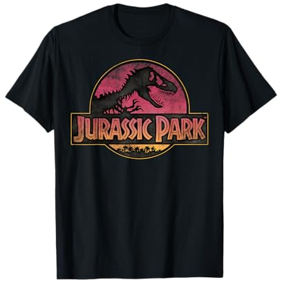 Jurassic Park Logo Gradient Sunset T-Shirt