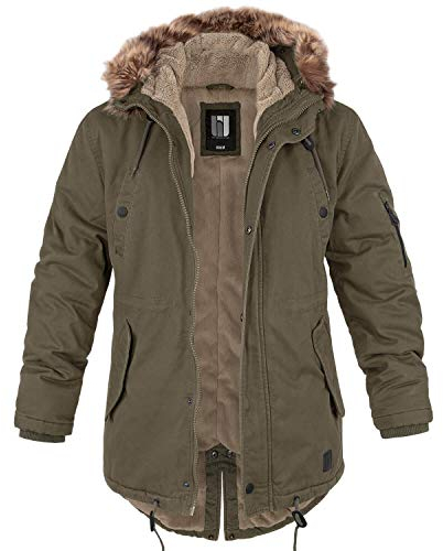 bw-online-shop Winterparka Fishtail mit Futter oliv - L