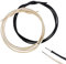 Alnicov Alambre de guitarra preestañado de 3.3 pies, 22 AWG -22 ga, alambre de guitarra de estilo vintage cubierto de tela