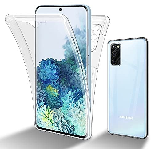 Cadorabo Hülle kompatibel mit Samsung Galaxy S20 FE Schutzhülle TPU Silikon Case 360 Slim Kratzfest Weiche Gummi mit Rundumschutz Case Hülle für Galaxy S20 FE in Transparent