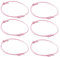 PandaHall Lot de 50 bracelets coréens en polyester ciré faits à la main - Bracelets de protection pour femmes et filles - Rose