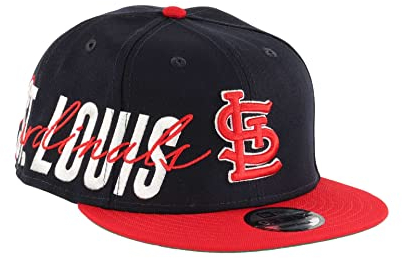 New Era St. Louis Cardinals Sidefont Navy/Red 9Fifty Snapback Cap - One-Size