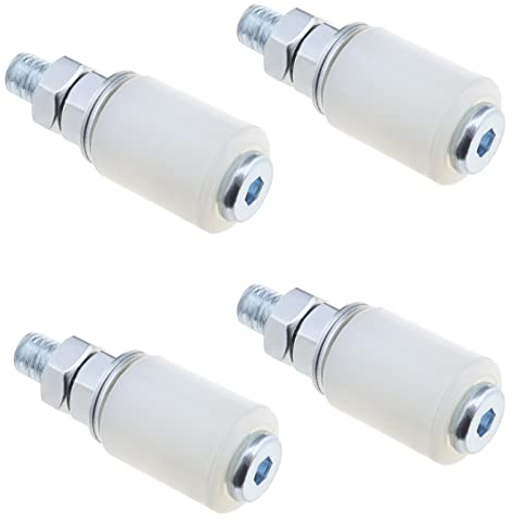 ECSiNG 4 Piezas de Rodillo de Nailon para Puerta Corredera Puerta Corrediza de Granero Guía de Suelo Accesorios de Puerta para Puertas Correderas Puertas Eléctricas Garaje 27x35 Mm