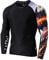 LAFROI Herren Langarm UPF 50+ Kompressionsshirt Rash Guard-CLYYB (Asymmetric Melted Wings,XL)