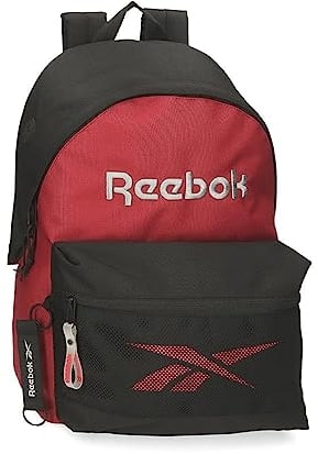 Reebok Portland Schulrucksack, Schwarz, 31 x 44 x 17,5 cm, Polyester, 23,87 l, Schwarz, Talla única, Schulrucksack