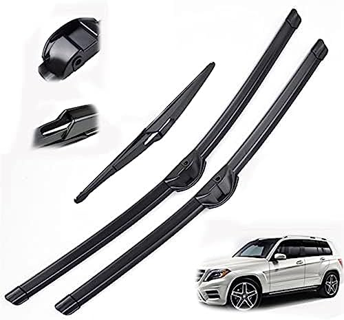 DXANC Scheibenwischerblätter für Mercedes-Benz GLK-Klasse, 22 Zoll, 19 Zoll, 12 Scheibenwischer, 2008-2014, Front und Heck