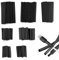 254 Pcs Wire Protector, Heat Shrink Tubing Kit, Black Insulation Sleeve, Heat Shrink Wrap Cable Sleeve, Durable Heat Shrink Tubing Kit, Great for Electrical Insulation and Repair (Black)