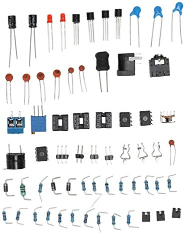Fockety Geigerzähler-Bausatz, Unmontierter DIY-Geigerzähler-Teilesatz, Modul Nuklearstrahlungsdetektor mit LCD-Display, Akustischer und Optischer Alarm