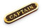 NKlaus Maritimes Türschild Captain aus Messing und Holz 20x5cm Nautische Dekoration 11767