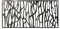Chapa Perforada Decorativa de Hierro | Panel Metálico Hierro en Crudo | 2000x1000 mm | Ideal para Decoración de exteriores | Vallas, Celosías, Paredes, Balcones, Jardines | Mod. 31