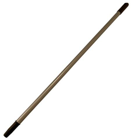 Keroppa Palo Mango Telescópico, Mango para Fregona, Escoba y Mopa, Con Rosca, Extensible, Resistente, Fácil Almacenado, Medida Ajustable de 0,8 a 1,5 metros, Gris