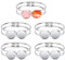 WEBEEDY 5 Stück Lünette Tablett Leer Armreifen Silber Runde Cabochon Armreifen Rohlinge Mit 20 mm Doppelrunde Tablett Für Cabochon Armband Herstellung DIY Schmuckherstellung Geschenke zu Weihnachten