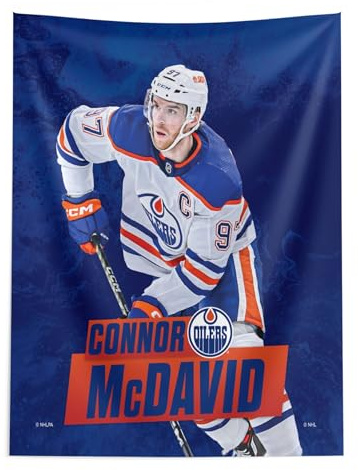 Northwest NHL Edmonton Oilers Wandteppich, 127 x 152,4 cm, Connor McDavid
