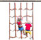 Kletternetz | Outdoor-Spielplatz-Sicherheitsnetz | Regenbogen-Gurtband für Kinder | Hofrahmen Kletternetz | Tragbares Regenbogen-Kletterseilnetz für Kinder und Erwachsene, 145 x 185 cm