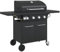 vidaXL Barbecue gril à gaz avec 5 brûleurs noir acier enduit de poudre, grill extérieur, cuisine extérieure, barbecue, barbecue avec rangement