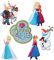alles-meine.de GmbH 2 TLG. Set Bügelbilder - Frozen - die Eiskönigin - 7,2 cm * 7,5 cm - Aufnäher Applikation - völlig unverfroren - Emblem - Arendelle - Anna ELSA/Rentie..