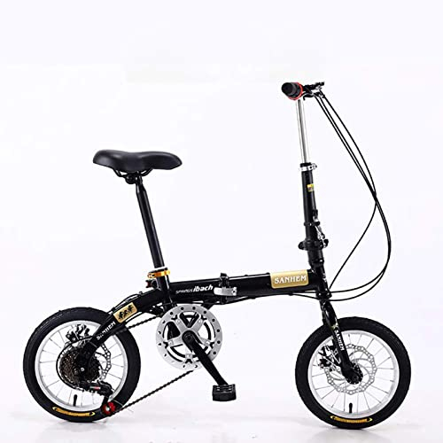 Citybike, Faltrad für Erwachsene, faltbares, ultraleichtes, tragbares Mini-Fahrrad für Erwachsene, Kinder, Studenten, Männer und Frauen, kleines Rad, Doppelscheibenbremsenfahrrad mit variabler