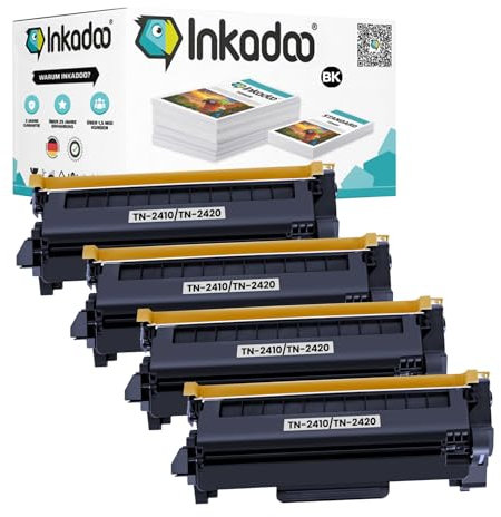 Inkadoo Kompatibel Toner für Brother TN 2410 / TN 2420 für DCP-L 2510 2530 2537 2550 HL-L 2310 2350 2357 2370 2372 2375 MFC-L 2710 2712 2730 2732 2735 2750 Tonerkartusche, Tonerpatronen