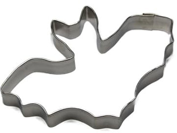 BekkiB - Ausstechform Fledermaus - ca. 8 x 5,2 cm - Spülmaschinengeeignete Ausstechform aus Edelstahl - Zum Backen von Plätzchen - 7474