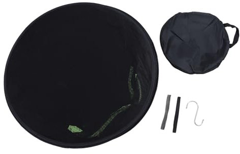 Enforose Égouttoir à plantes médicinales en maille noire avec fermeture éclair Vert fluo avec fermeture éclair Design d'ouverture Filet en maille suspendu étanche pour tentes de (6 Layers)