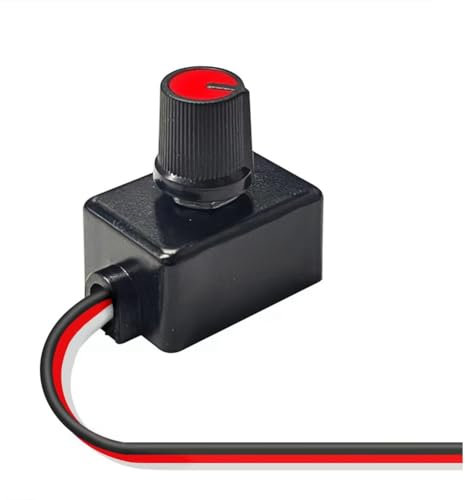 Kznifmk Variateur Universel 12-24 V, Variateur de Bande Lumineuse Basse Tension pour Éclairage LED de Camping-Car, Bande Lumineuse de Plafond de Camion