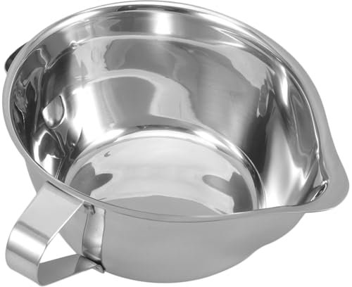 IMIKEYA Edelstahl Fetttrennkanne 500ml - Hochwertiger Fetttrenner Für Suppen - Frittieröl Und Speisefett Praktischer Küchenbehälter Für Restaurant Und Zuhause