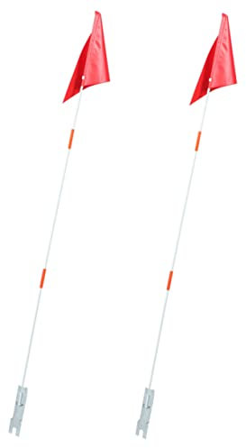MOBUTOFU 2sätze Fahrradflagge Mit Mast Für Fahrrad Flaggen Aus Warnflaggen Für Radfahrer Radfahren Zubehör Für Junge Mädchen
