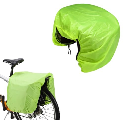 Fonyiunce Regenschutz für Fahrradtasche, Regenfeste Fahrradtasche, Nahtlose Konstruktion, Koffer Regenschutz, Fahrradkorb Abdeckung Wasserdicht, für die Meisten Fahrräder, Mountainbikes