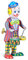 BESPORTBLE Figurine De Clown Rétro à Remonter Jouet Décoration De Table pour Fêtes