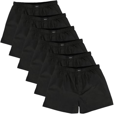 Gomati 6er Pack Herren Boxershorts Webboxer - Unterhosen für Männer American Boxer