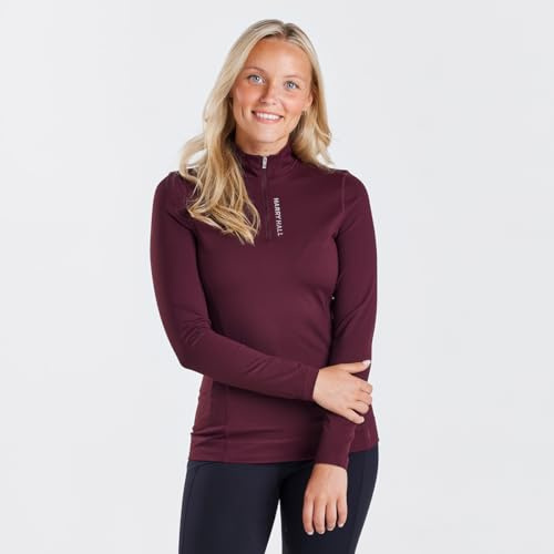 Harry Hall Women’s Thermal Base Layer – Brushed Back Stretch Fabric, ¼ Zip, Versatile for Riding, Hiking & Leisure