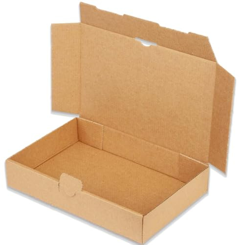 Maxibriefkartons 240x160x45 mm braun MB-3 DIN A5 DHL Post (200 Stück) | Für Deutsche Post DHL Warensendung Büchersendung Maxibrief Karton Faltschachtel stabil Versandkarton