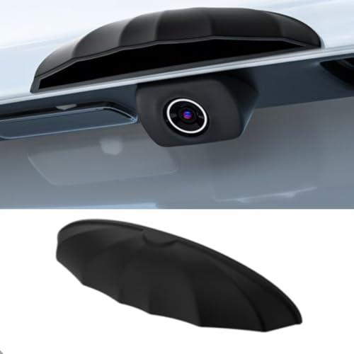 MXYUANHANG 2 Stück Rückfahrkamera Regenschutz für Ford Kuga 2020+, wasserdichte Visierabdeckung Schutzgehäuse für Die Rückfahrkamera,Black