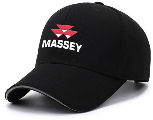 GBHUADFP Unisex Retro Trucker Cap MAS-SEY FER-GUSON，Verstellbar Sonnenhut Baseballcap，für Outdoor Running Schirmmütze(Black)
