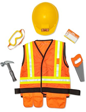 Melissa & Doug Costume d'ouvrier du batiment