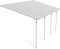 Canopia by Palram Terrassenüberdachung Alu Feria 3X6.10 Polycarbonat Hohlkammerplatten Pergola 610 x 300 cm Weiss zur Überdachung ihrer Terrasse