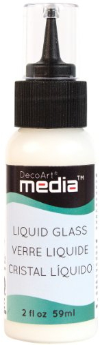 DecoArt Media Acabados de pintura, vidrio líquido transparente