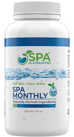 Spa Platinum Pro Whirlpool-Wasserklärer, Spa-Wasserklärer für kristallklares Wasser, schnell wirkende natürliche Verbindungen, Spa-Klärer, Whirlpool-Klärer, um Spa für 1 Monat klar und ausgewogen zu