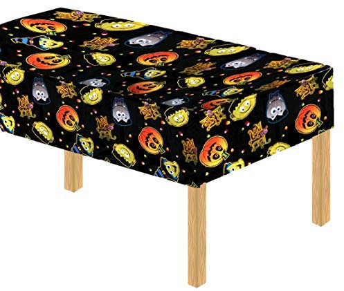 (Davies 11789) Halloween Party Pumpkin Witch Kids Table Cover / Tablecloth - Wipe Clean
