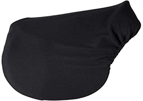 PFIFF 101521 Fleece Sattelschoner, Sattelüberzug Überzug Sattel Schoner, Schwarz