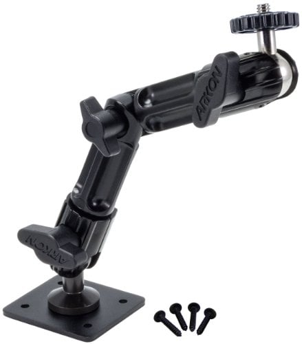 Arkon CMPHD006 Camera Wall Mount for CCTV POV Camcorders Cameras, Black, 2.0 in*12.0 in*6.0 in