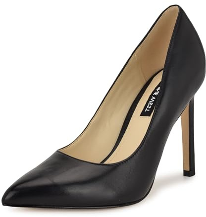 Nine West Women's Tatiana Pump, Black Leather, 6